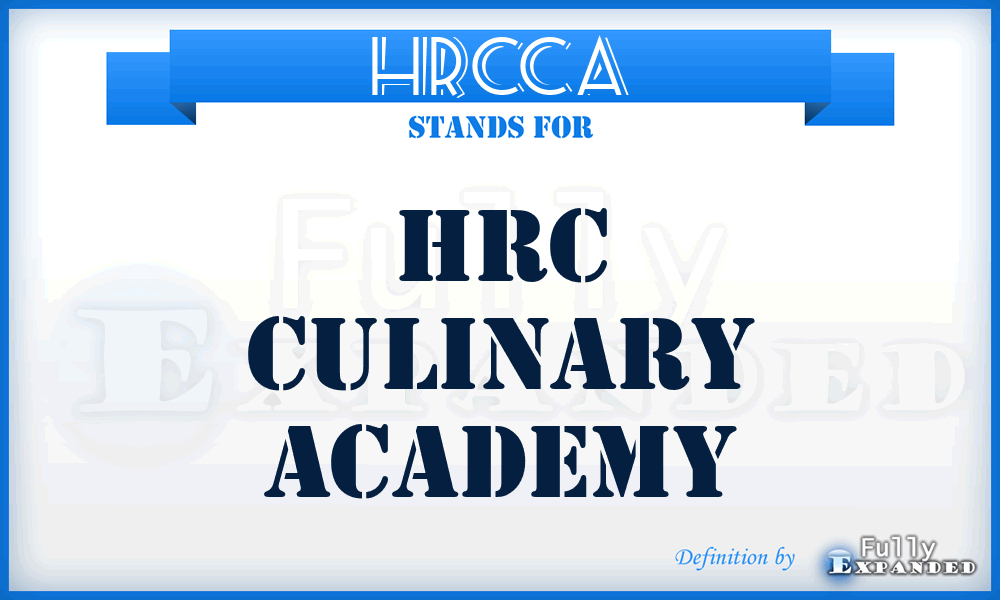 HRCCA - HRC Culinary Academy