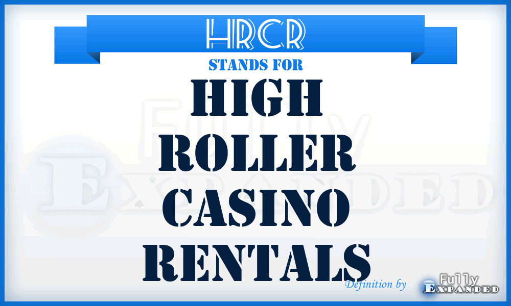 HRCR - High Roller Casino Rentals