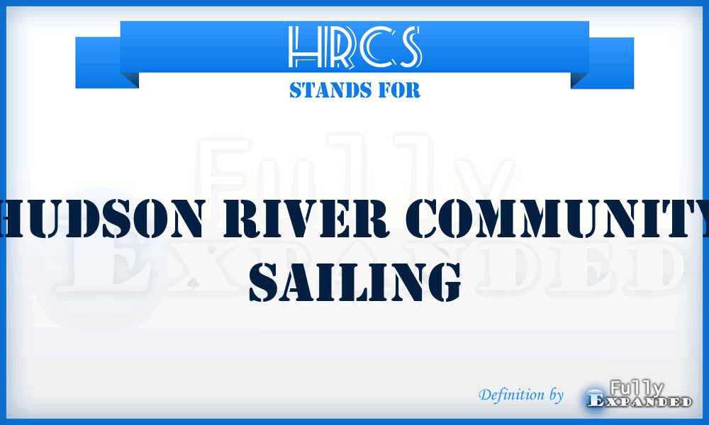 HRCS - Hudson River Community Sailing