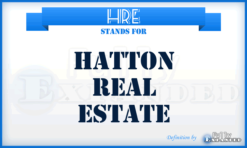 HRE - Hatton Real Estate