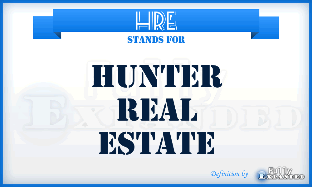 HRE - Hunter Real Estate