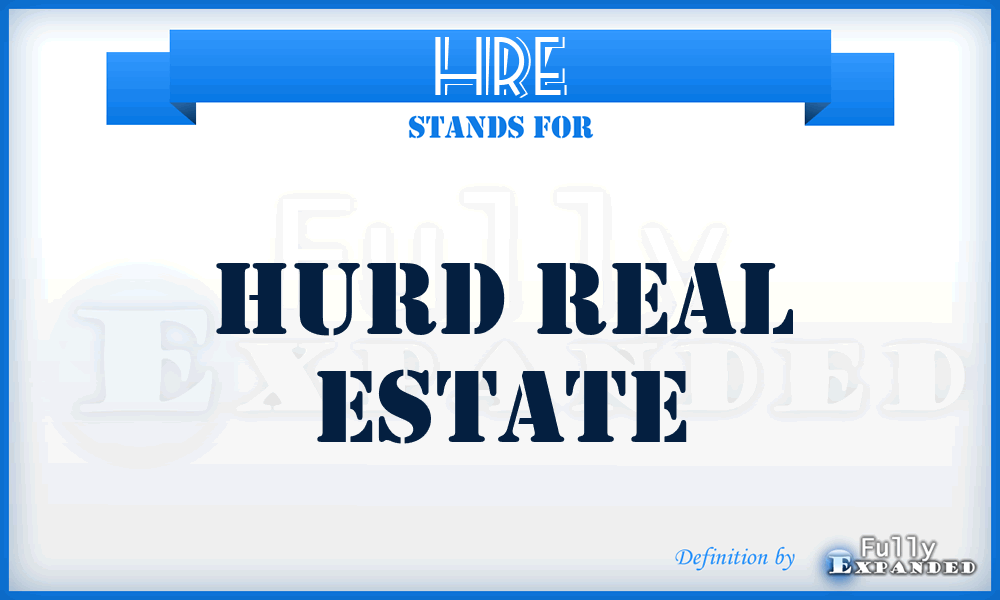 HRE - Hurd Real Estate