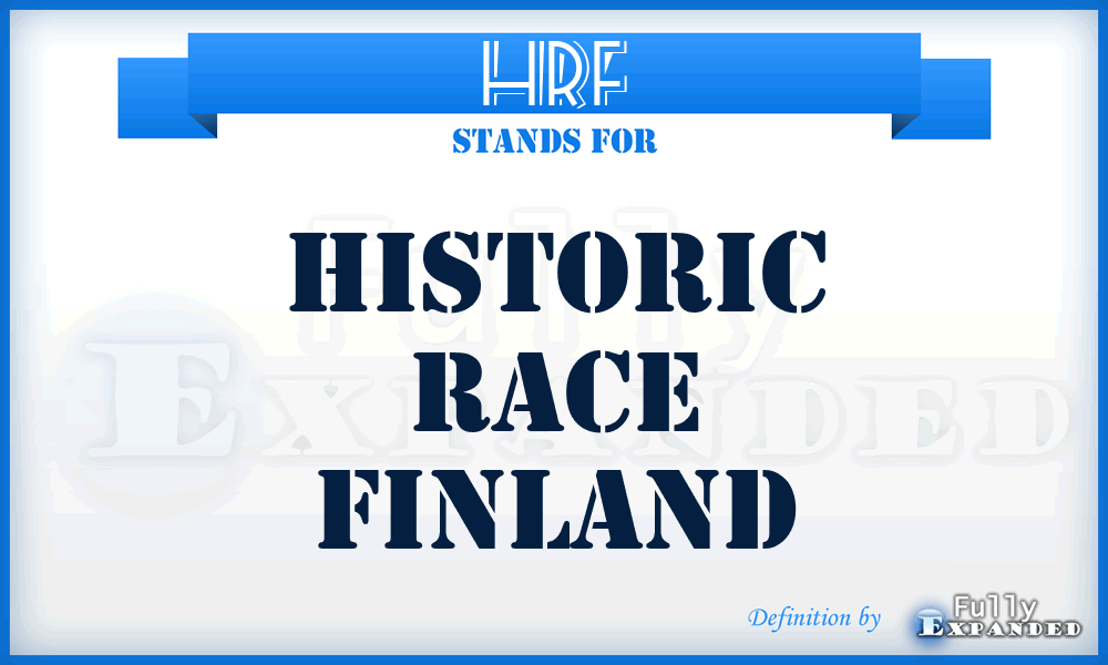 HRF - Historic Race Finland