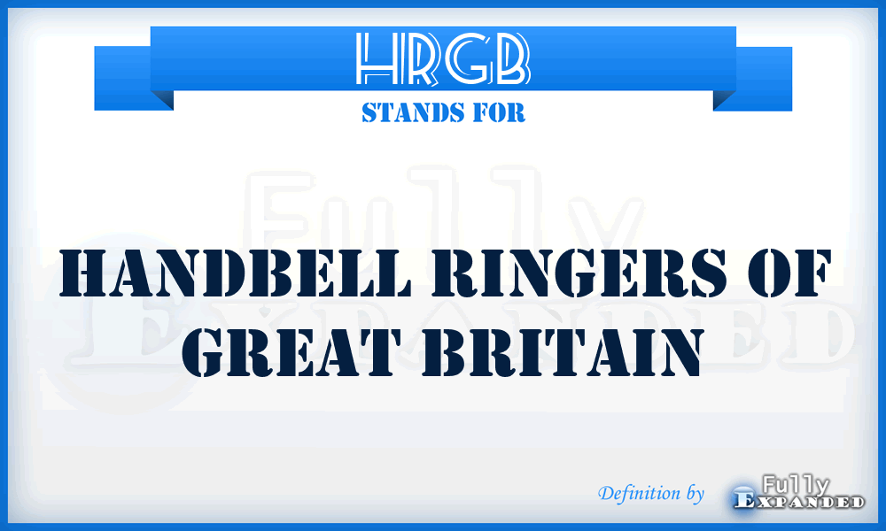 HRGB - Handbell Ringers of Great Britain