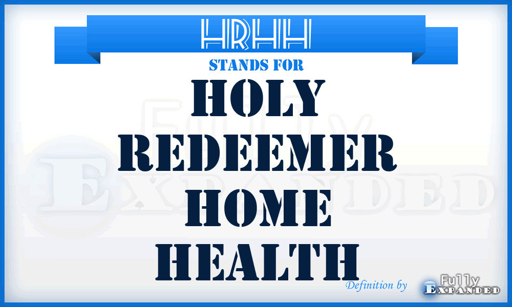 HRHH - Holy Redeemer Home Health