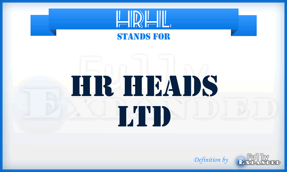 HRHL - HR Heads Ltd