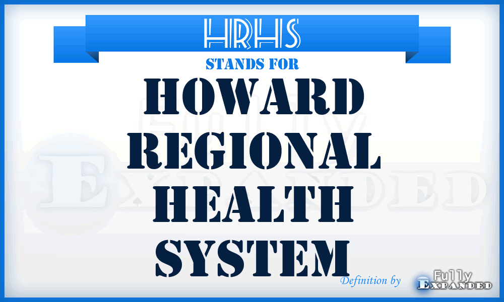 HRHS - Howard Regional Health System