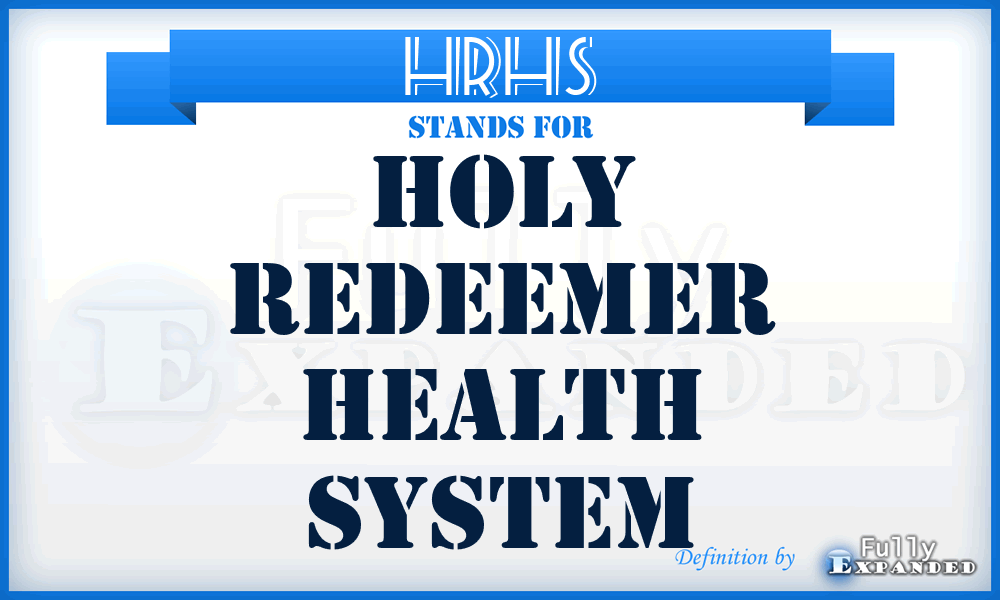 HRHS - Holy Redeemer Health System