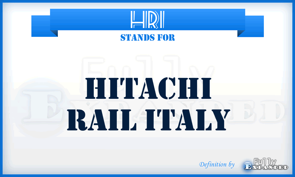 HRI - Hitachi Rail Italy