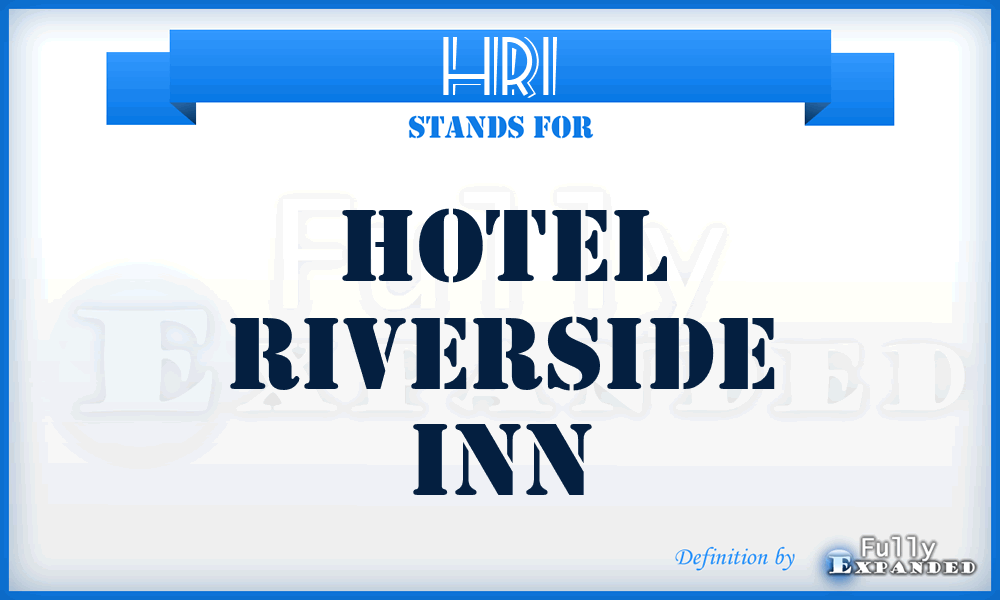 HRI - Hotel Riverside Inn