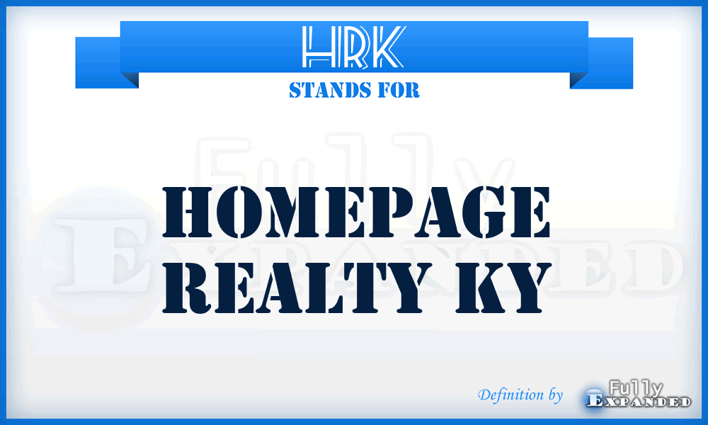HRK - Homepage Realty Ky