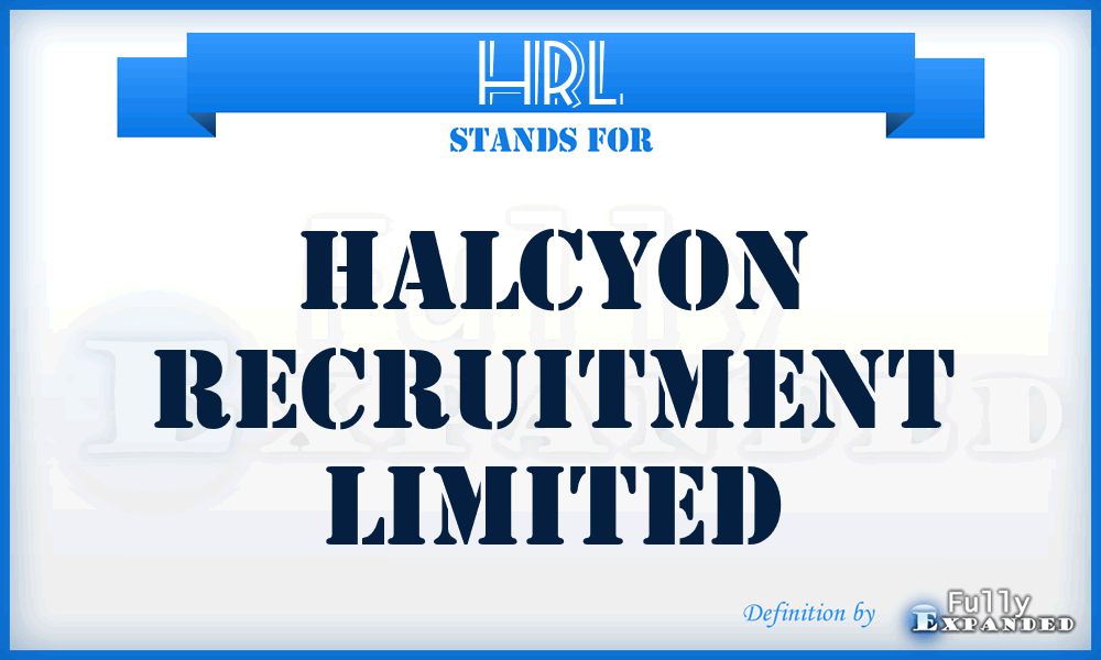 HRL - Halcyon Recruitment Limited