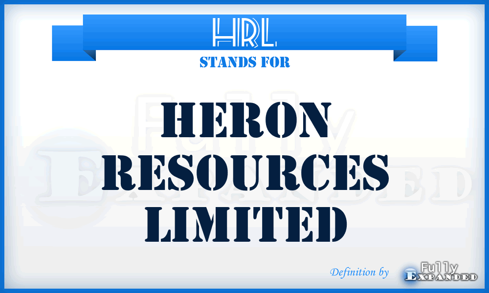 HRL - Heron Resources Limited