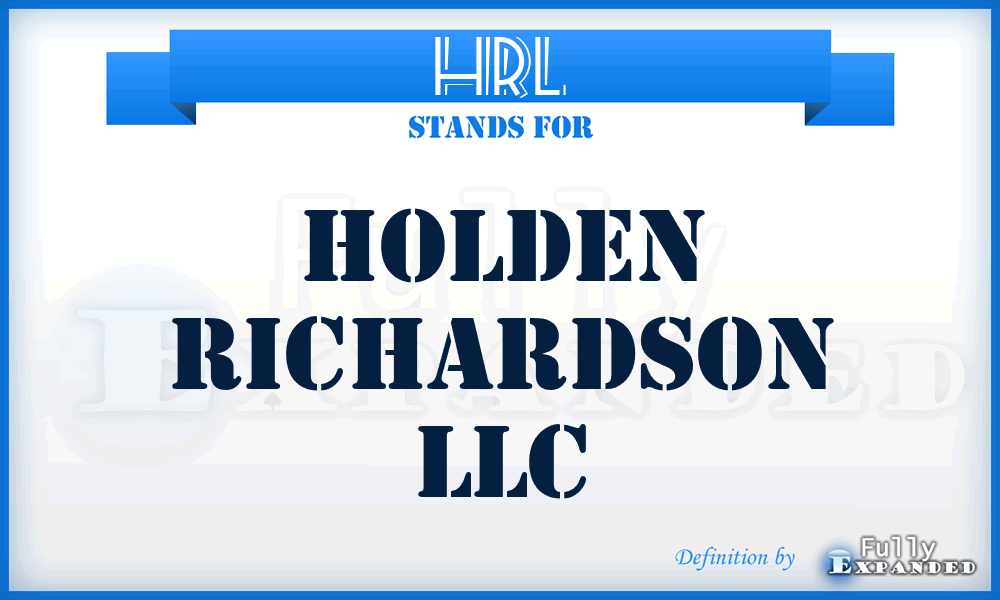 HRL - Holden Richardson LLC