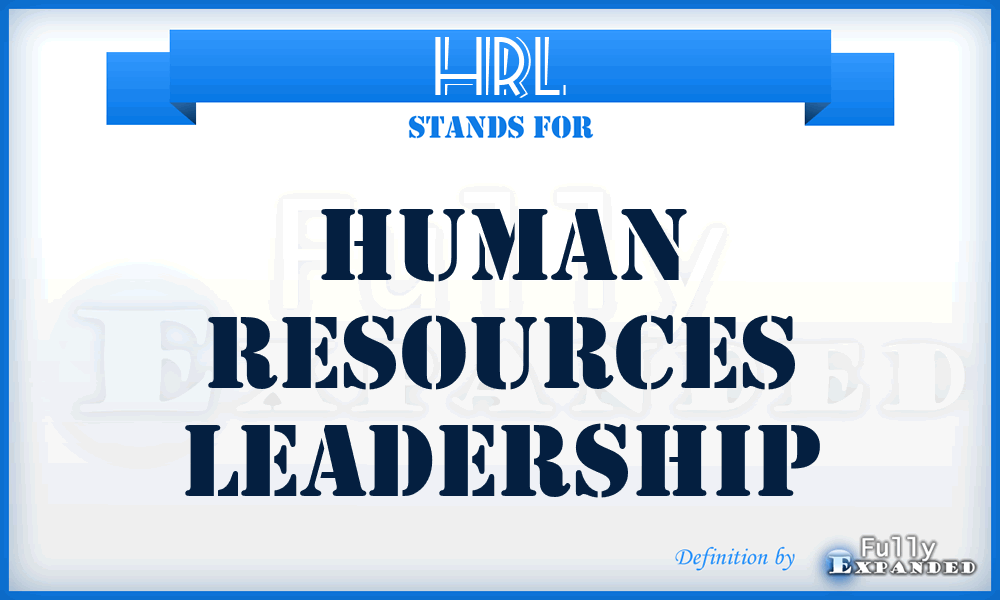 HRL - Human Resources Leadership