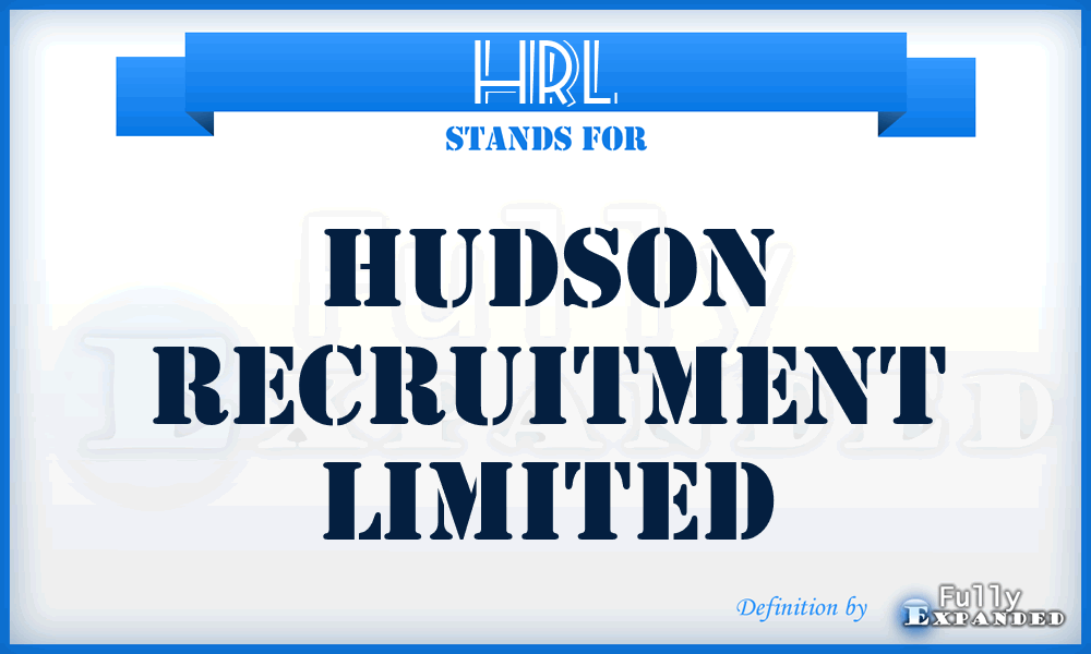 HRL - Hudson Recruitment Limited