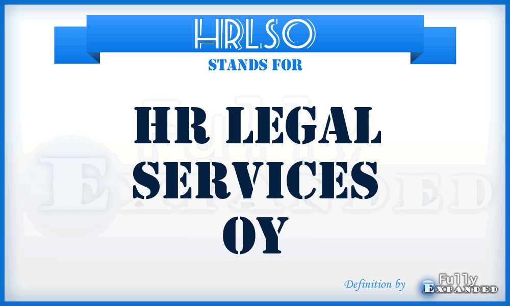 HRLSO - HR Legal Services Oy