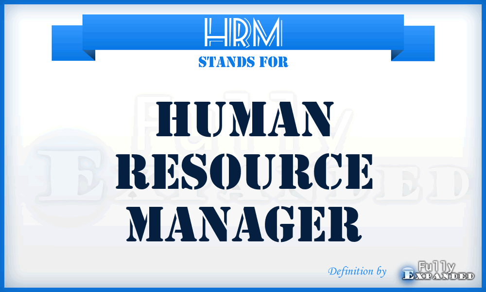 HRM - Human Resource Manager