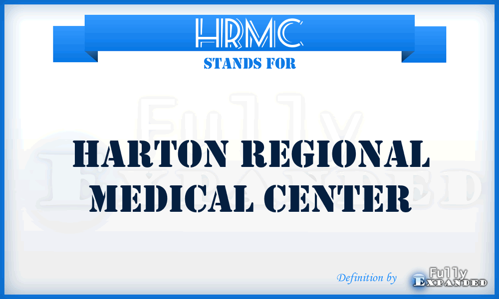 HRMC - Harton Regional Medical Center