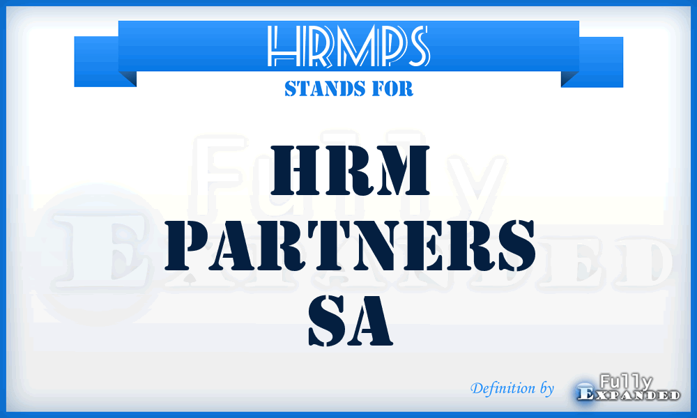 HRMPS - HRM Partners Sa