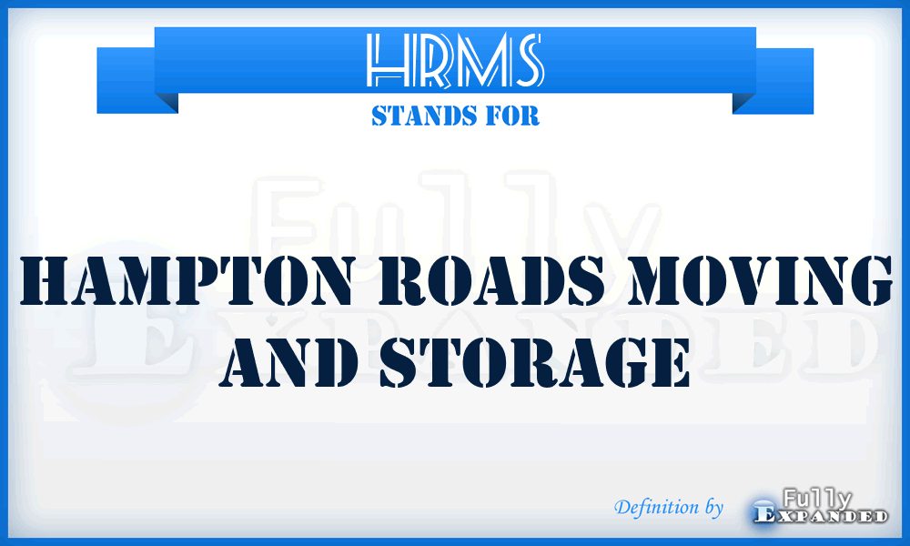 HRMS - Hampton Roads Moving and Storage