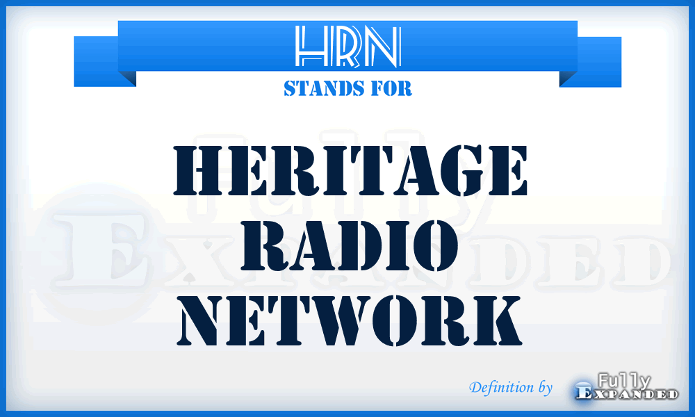 HRN - Heritage Radio Network