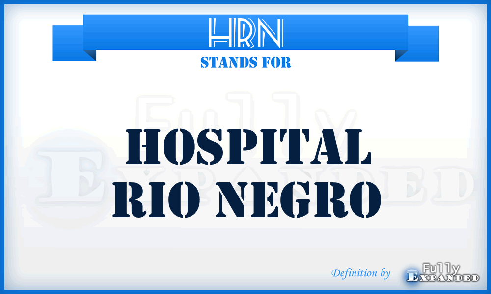 HRN - Hospital Rio Negro