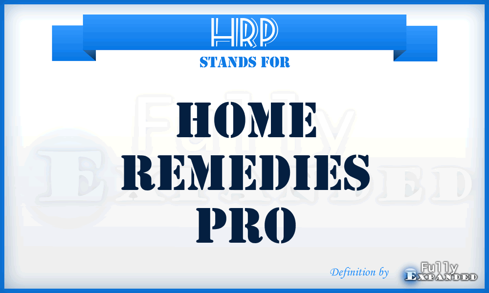 HRP - Home Remedies Pro