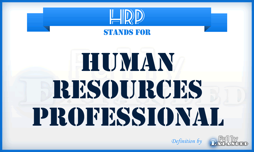 HRP - Human Resources Professional