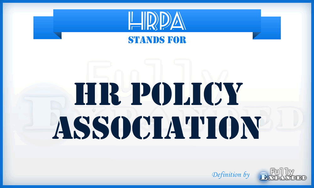 HRPA - HR Policy Association