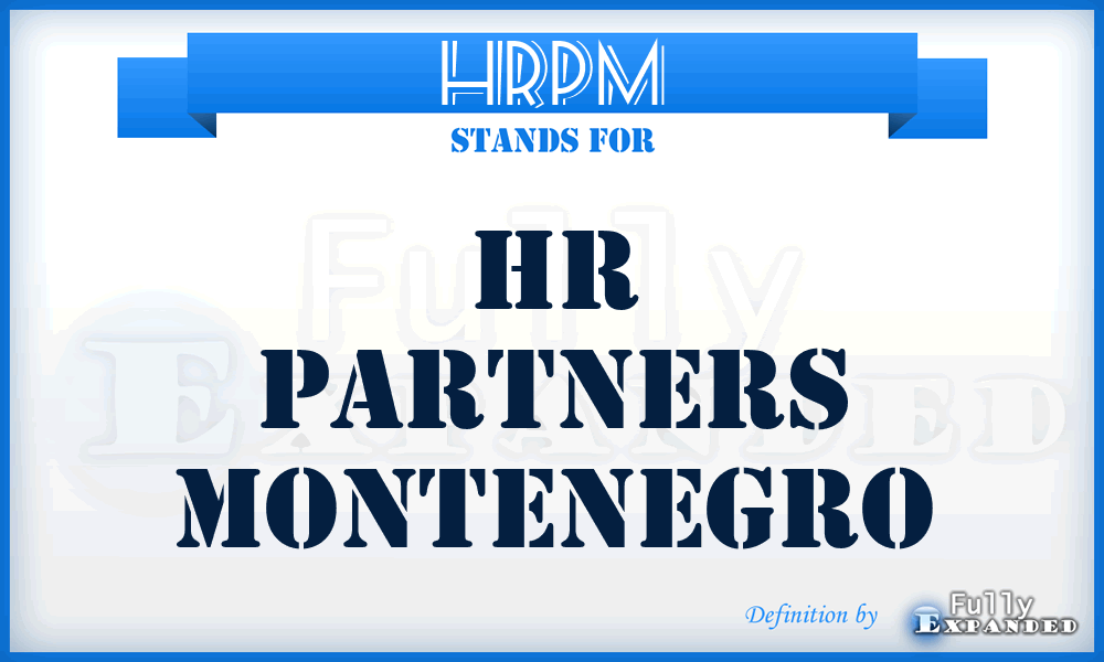 HRPM - HR Partners Montenegro