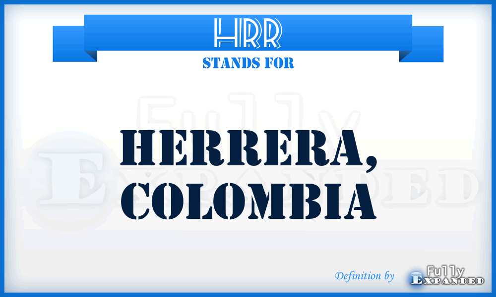 HRR - Herrera, Colombia