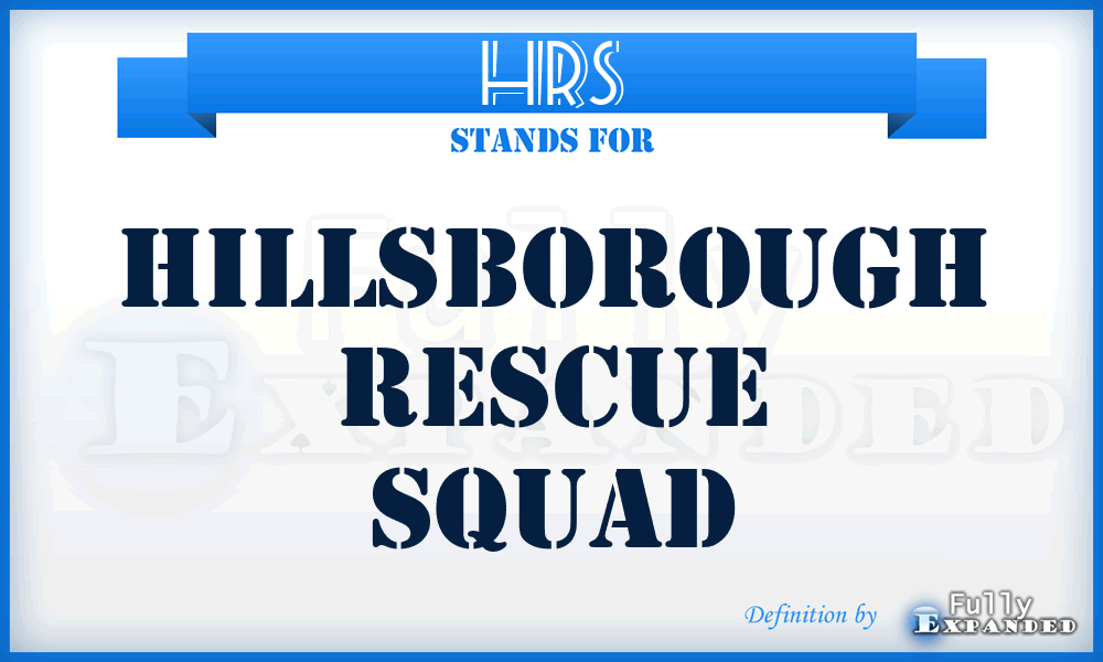 HRS - Hillsborough Rescue Squad