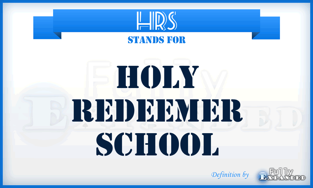 HRS - Holy Redeemer School