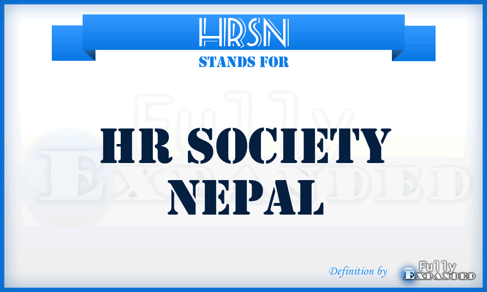 HRSN - HR Society Nepal