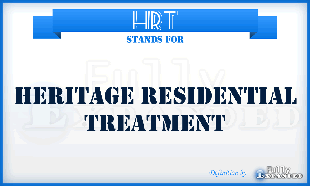 HRT - Heritage Residential Treatment