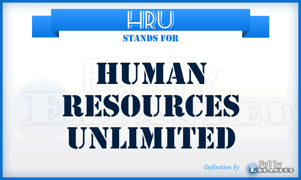 HRU - Human Resources Unlimited