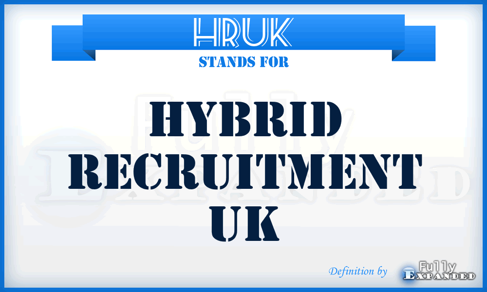 HRUK - Hybrid Recruitment UK