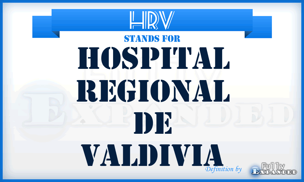 HRV - Hospital Regional de Valdivia