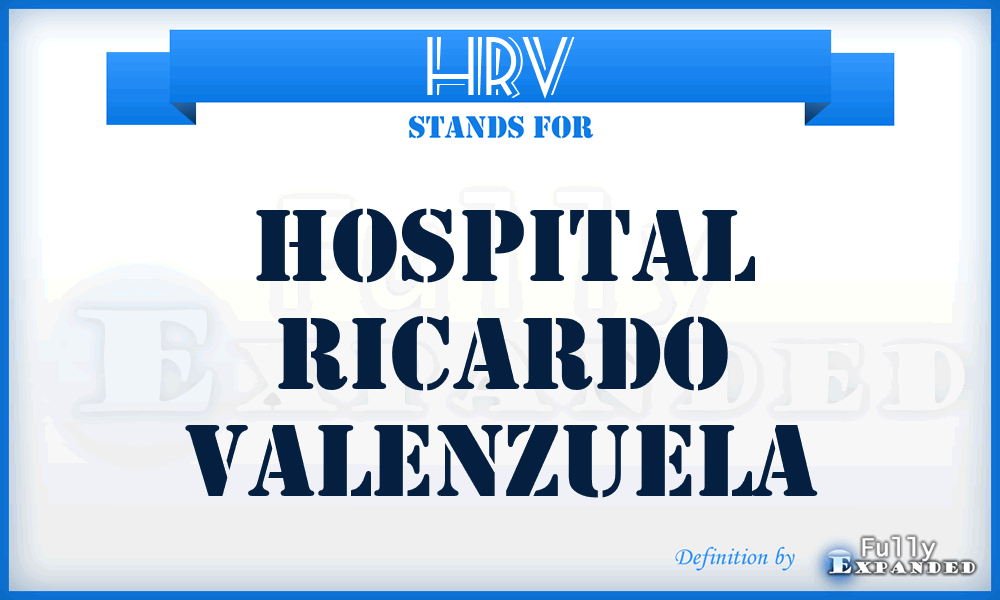 HRV - Hospital Ricardo Valenzuela