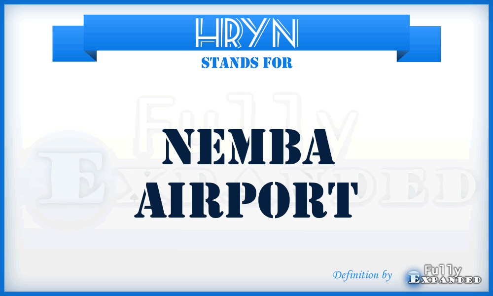 HRYN - Nemba airport