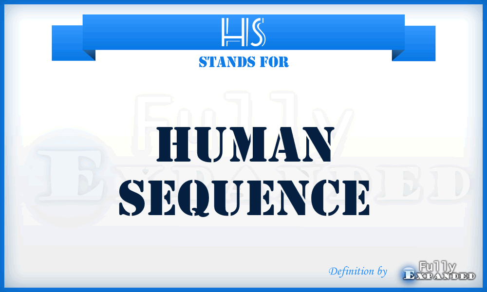 HS - Human Sequence