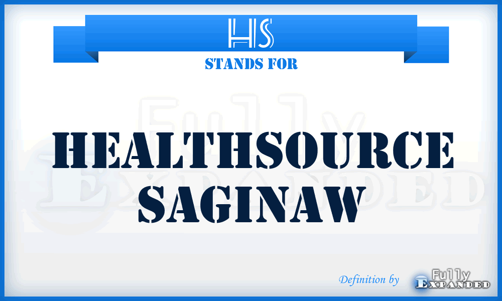 HS - Healthsource Saginaw