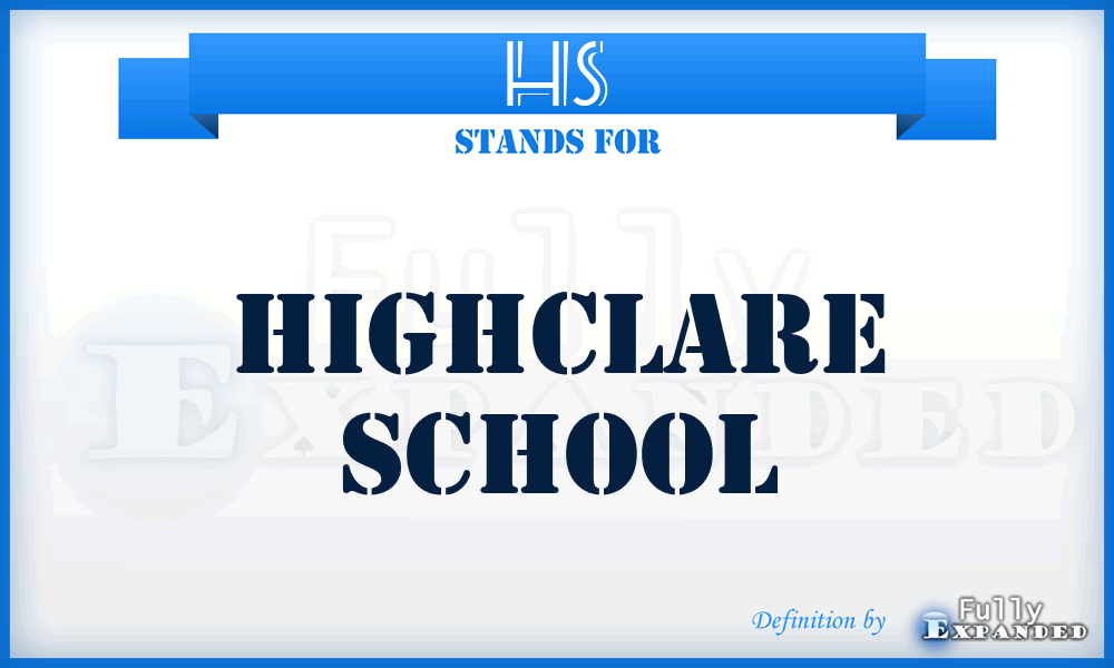 HS - Highclare School