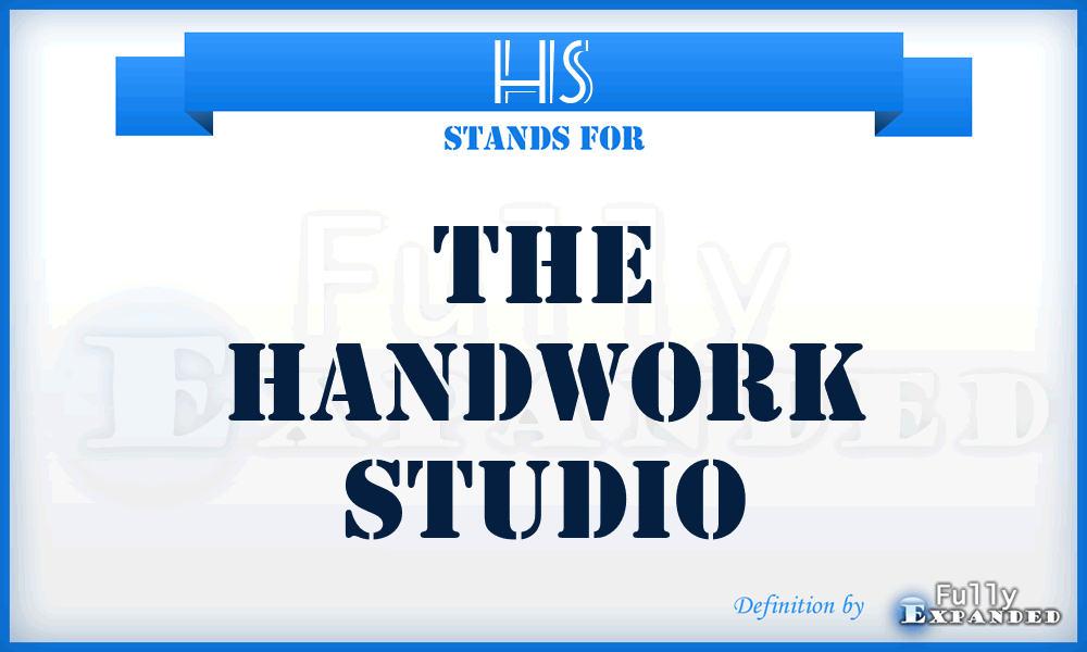 HS - The Handwork Studio