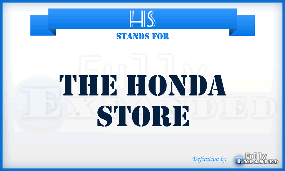 HS - The Honda Store