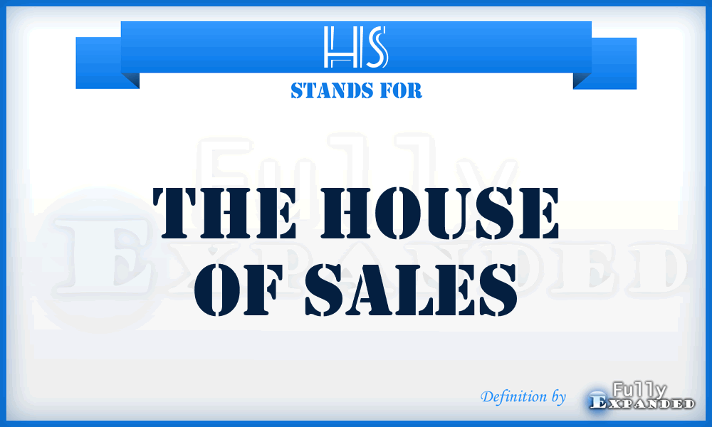 HS - The House of Sales