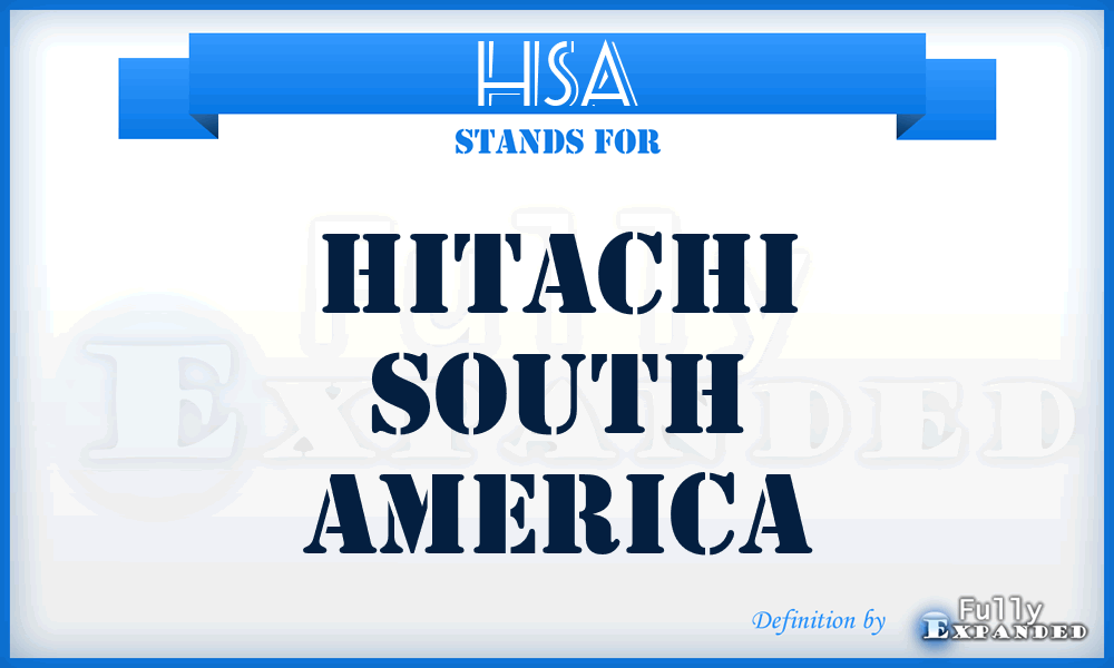 HSA - Hitachi South America