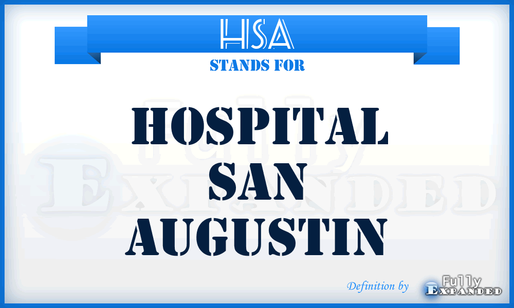 HSA - Hospital San Augustin