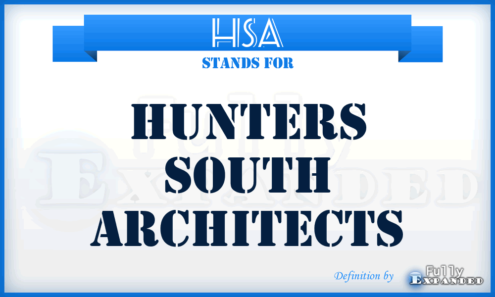 HSA - Hunters South Architects